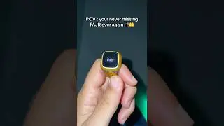 The first Smart Tasbih ring 📿🕋 #muslimprayer #islamicgifts #dhikr #fajrprayer