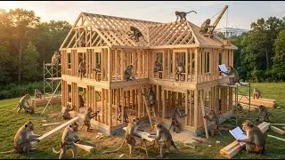 Indian monkeys built a luxurious, fully equipped villa (4K)