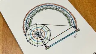 How to draw Mandala art | Independence day | Charka | Gandhiji | Easy drawing | For beginners