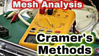 How to Find Mesh Current Using Cramer's Method | CRAMER'S RULE | Mesh Analysis | EE TECQ ONE
