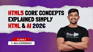 Html 5 core concepts explained | Structure, Syntax and basic tags | Class 2 | 7+ years of experience