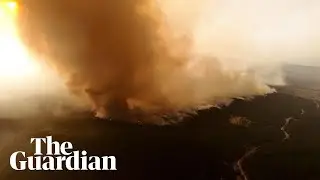 Drone footage captures scale of wildfires in Turkey&rsquo;s Bursa province