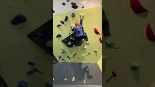 7 year old Jace climbing a V3 #bouldering #climbing #climbingkids #kids #fun