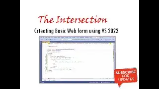 Basic Web form Using Visual Studio 2022