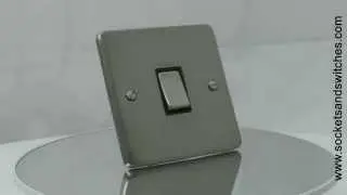 Low Profile Rounded Satin Nickel Sockets and Switches