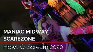 Maniac Midway Scare Zone at Howl-O-Scream 2020 | Busch Gardens Tampa