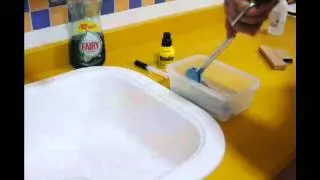 Desinfeccion de navaja de afeitar.