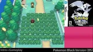 Pokemon Black Version (DS) - Intro + 10min Gameplay