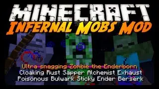 Minecraft Mod Review: INFERNAL MOBS MOD! (Added Damage Effects)