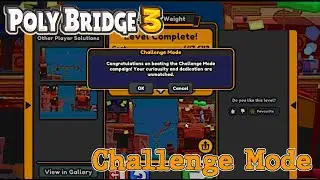 Poly Bridge 3 - Challenge Mode - 100 - It Just Can't Be Easy