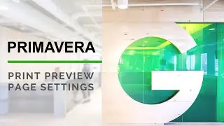 PRIMAVERA - Print Preview Settings