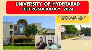 CUET PG Sociology cut off marks #universityofhyderabad #hcu #uoh