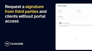 Request a signature from third parties and clients without portal access