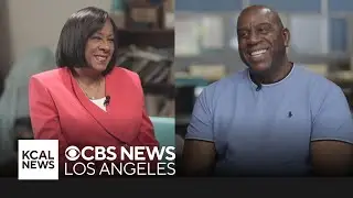 Full Magic Johnson interview with Pat Harvey, Lakers Legend visits Eaton Fire victims in Pasadena