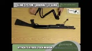 Attaching Sling System&trade; to fixed rear stock long guns