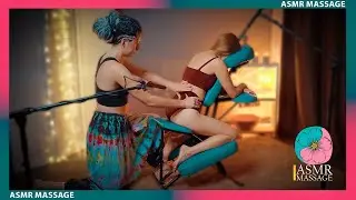 АСМР-массаж спины и плеч на стуле от Анны