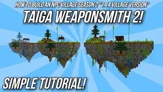 Minecraft: How To Build An NPC Village Tutorial - Taiga Weaponsmith 2! - (1.14 Village Version)