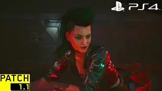 CYBERPUNK 2077 PATCH 1.11 PS4 Slim Gameplay & Graphics | Free Roam Walking Around the Night City #32