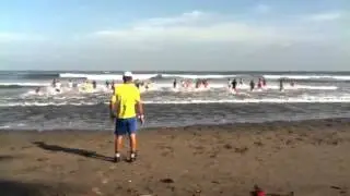 Entreno en la playa El Ester&oacute;n