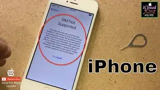 how to unlock sim not supported✔️ iPhone for any carrier with icloud Unlock activation lock Remove✅