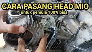 Cara pasang head mio karbu hanya 5 menit pasti bisa!!! khusus yang lagi belajar