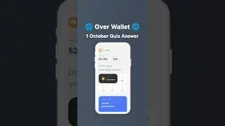 🌐 Over Wallet Quiz Answers Today  #overwallet #overprotocol #crypto #wallet_offer #shorts
