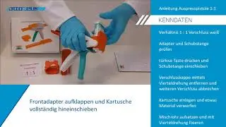 Anleitungsvideo Auspresspistole technicoll 1 zu 1 wei&szlig;