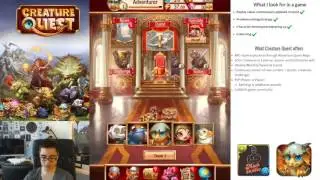 Creature Quest - Tutorial and First Daily Quest Play Through