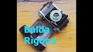 B&W Photography - Balda Rigona folding 35mm camera from 1950th