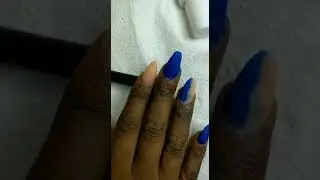 just a quick little video... Its been a while. #bluenails #shortnails