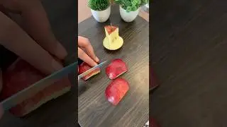 Apple cutting style | Apple carving trick |Apple decoration | Fruit garnish decoration skill #short