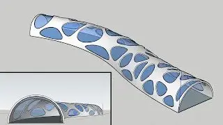 Modeling a Parametric Bridge in Sketchup 2026