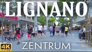 Lignano Sabbiadoro, Italien - City Walking ( 4K Ultra HD )