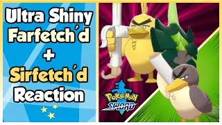 Ultra Shiny Farfetch'd (2,051 Wild Encounters + Shiny Charm) and Sirfetch'd Reaction