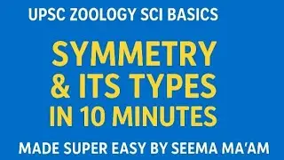SYMMETRY AND IT'S TYPES IN ANIMAL KINGDOM IN 10-15 MINUTES ONLY//UPSC ZOOLOGY OPTIONAL//IFS ZOOLOGY.