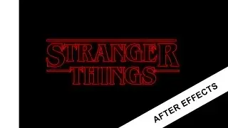 Stranger Things title sequence | After Effects template
