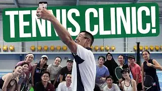 I Ran A Tennis Clinic In INDONESIA!