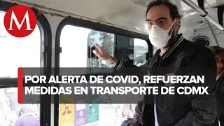 En CdMx, Semovi implementa operativos contra covid-19 en transporte p&uacute;blico