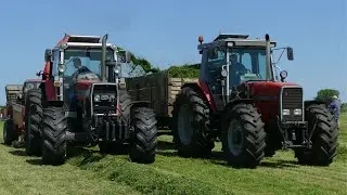 Massey Ferguson 2725 Electronic Picking Up Grass Silage