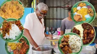 Old Man Selling Unlimited Roadside Meals | Chicken Rice | Street Food India | Food Bandi