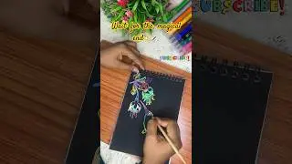 Magical colours in hummingbird 😱🌈😳#shorts #magical drawing