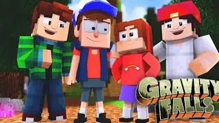 ENTERED THE WORLD OF GRAVITY FALLS! TIME MACHINE IN MINECRAFT (MrHald reupload)