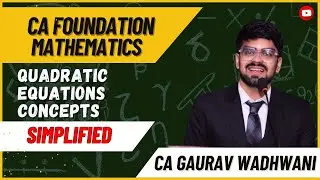 L48 | Exercise (G) | Quadratic equations | CA foundation Maths ICAI | Lecture 48