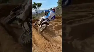 Tim gajser aboard his factory Yamaha motocross rig testing #mx #moto #motocross #dirtbike #yz450f