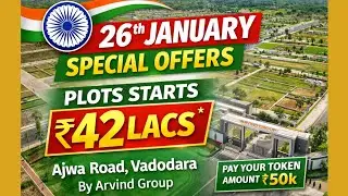 Unveiling Arvind Plots Ajwa Road✅Premium Residential Plots from ₹42 lacs🔥Vadodara Real Estate💎🚀