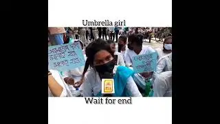 umbrella girl in funny video! in bangali! viral video