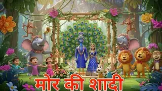 Peacock Groom Wedding in Jungle 🦚💍 | Animals & Kids Dancing | Fun Cartoon Wedding Song
