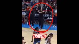 Caitlin Clark Calls Travel on Angel Reese #caitlinclark #basketball #shorts