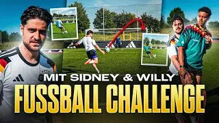 SOCCER CHALLENGE WITH SIDNEY & WILLY!⚽️ Gavi is pulling magic again..👀🪄