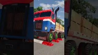 Colorful Cars vs Speed Bumps #51 | BeamNG.drive